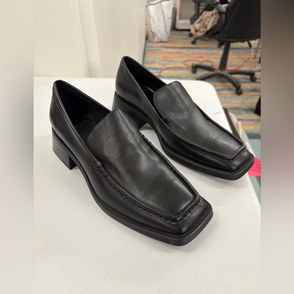 Black Leather Loafers